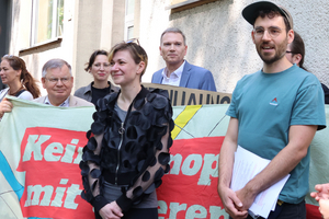 Gruppe Demo Mietenstopp Foto Gruppe Demo Mietenstopp
