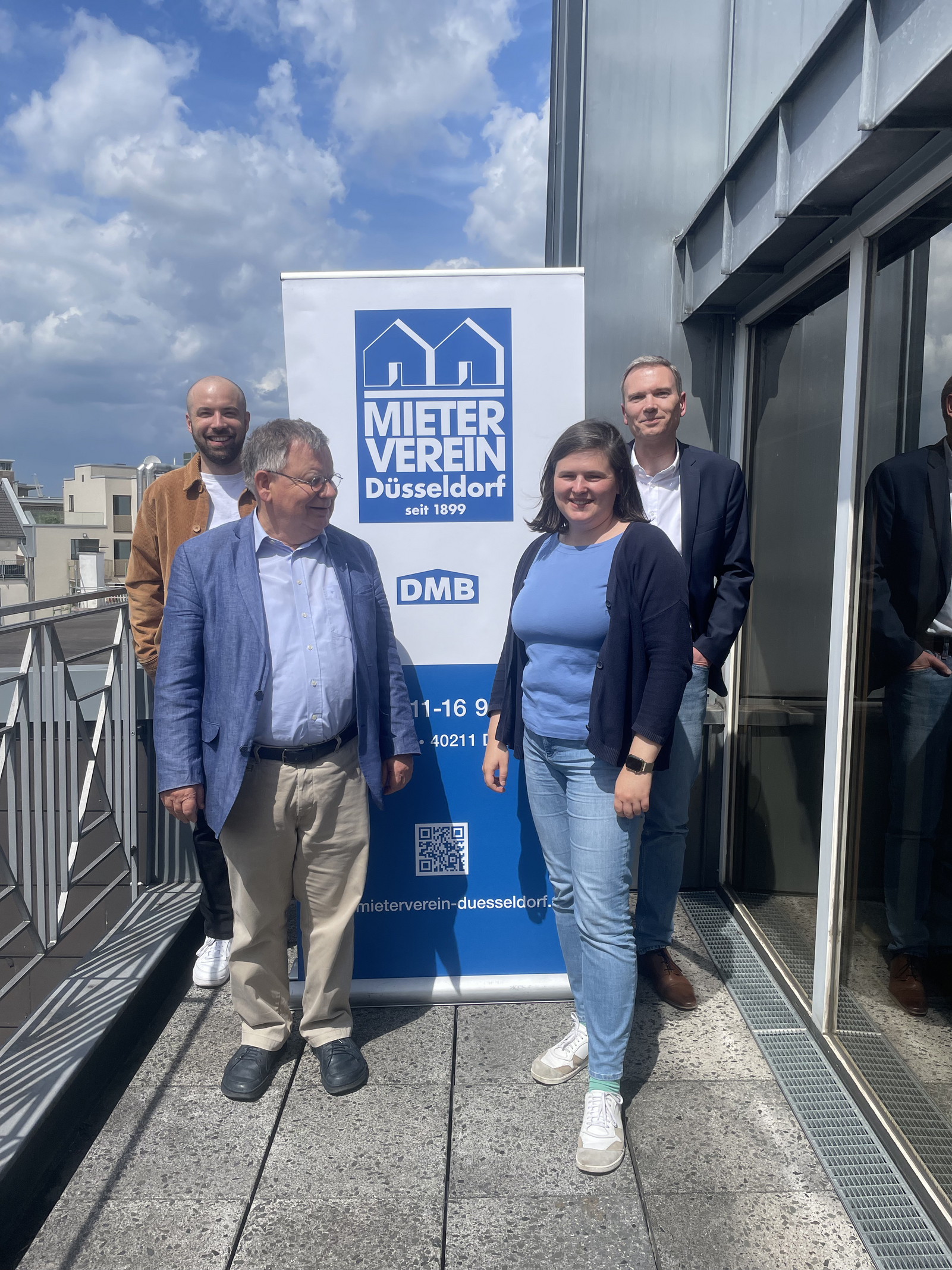 Gruppenfoto: v.l.n.r. Dr. Maximilian Fries, Hans-Jochem Witzke, Sara Nanni und Claus Nesemann