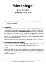 Mietspiegel der Stadt Ratingen